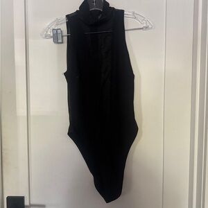 Black Sleeveless Bodysuit
